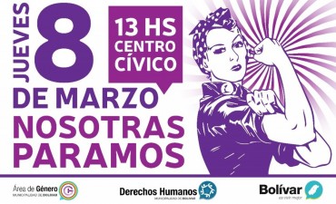 Derechos Humanos adhiere al paro internacional de mujeres