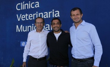 Pisano, Bucca y Mussi recorrieron una Cl&iacute;nica veterinaria modelo