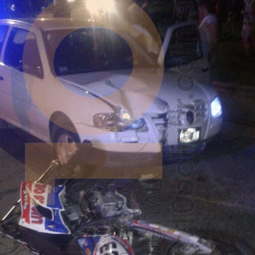 Impacto sin mayores consecuencias en Av Calfucura y Calle La Rioja