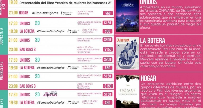 Con el Ciclo Cine de Mujeres comienza la semana del Cine Avenida