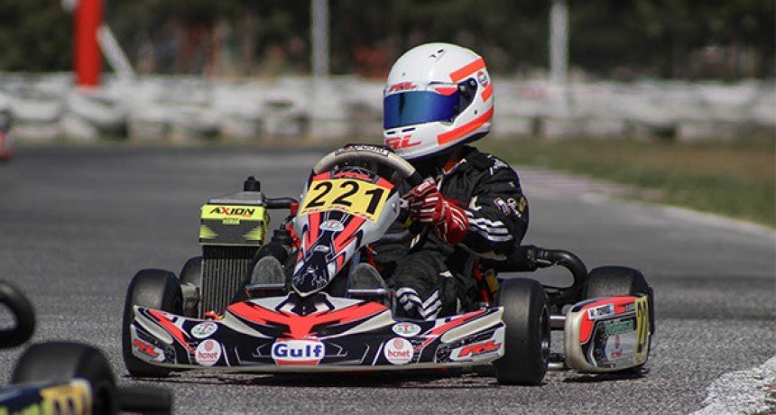 Valentino Torres dio buena pelea en la fecha inaugural de Rotax Buenos Aires