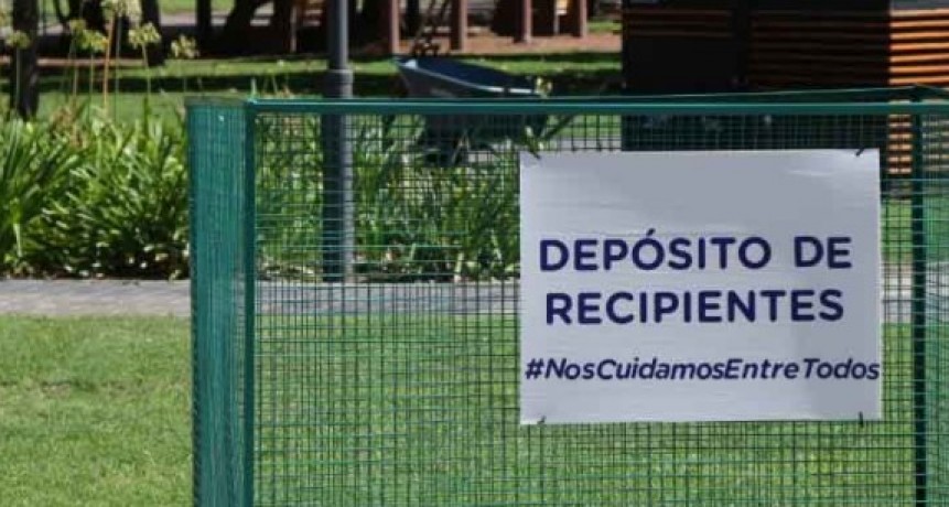 La Municipalidad dispuso un punto de acopio de envases vac&iacute;os con dosificador