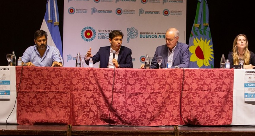 Kicillof con intendentes: &lsquo;Tenemos que dar el ejemplo de solidaridad y responsabilidad&rsquo;