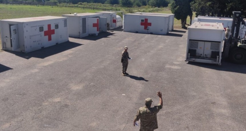 El Hospital Militar Reubicable se despleg&oacute; en Campo de Mayo