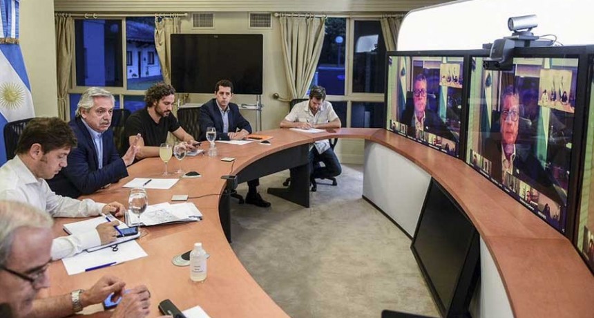 El presidente Alberto Fern&aacute;ndez evalu&oacute; la situaci&oacute;n en las provincias con gobernadores