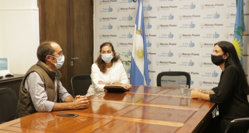 Marcos Pisano, María Estela Jofre y Silvia Lede evaluaron el contexto de pandemia en Bolívar