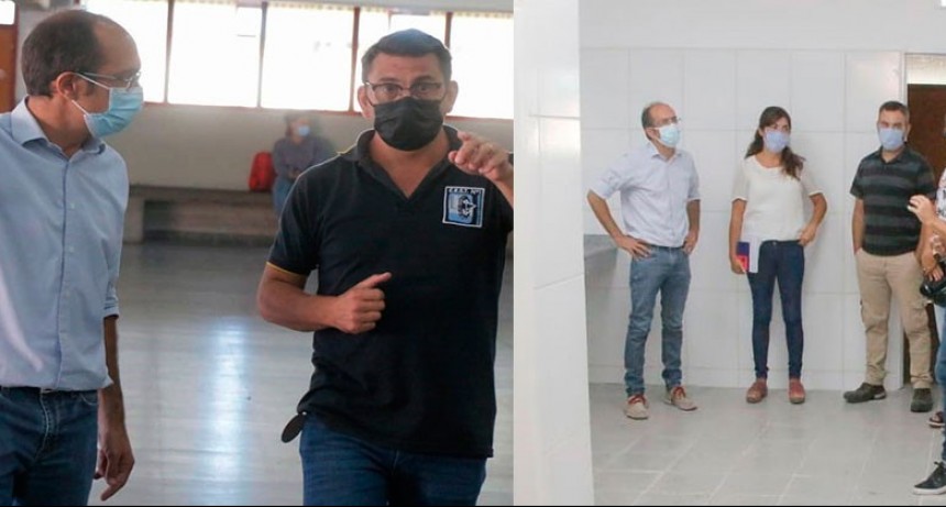 El Intendente Pisano visitó la Escuela Técnica y recorrió junto a las autoridades, las obras recientes