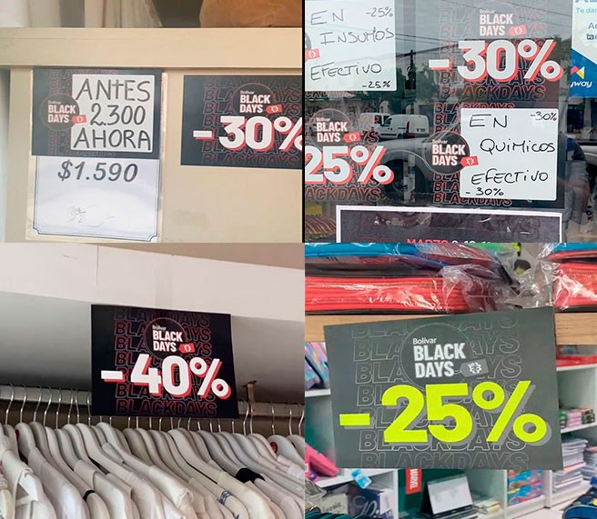 Bolívar BlackDays: Mejoras del 25% y 30% en las ventas de comercios participantes