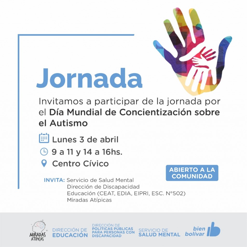 Se realizarán actividades por el Día Mundial de Concientización sobre el Autismo