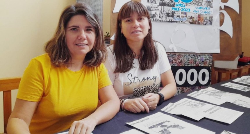 Desde SUTEBA Liliana Díaz y Luján Berdesegar, dieron detalles de las acciones que se van a desarrollar en esta fecha donde se valoriza “Memoria, verdad y justicia”