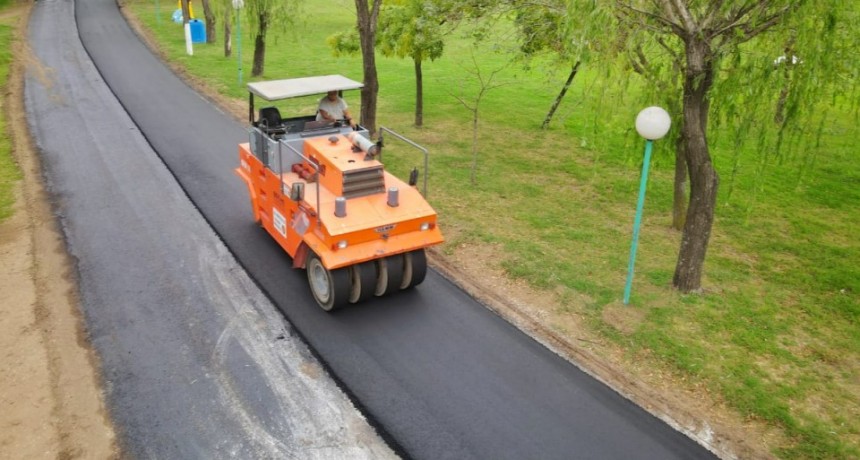 Comenzó la etapa final de la obra de Repavimentación del Parque Municipal Las Acollaradas