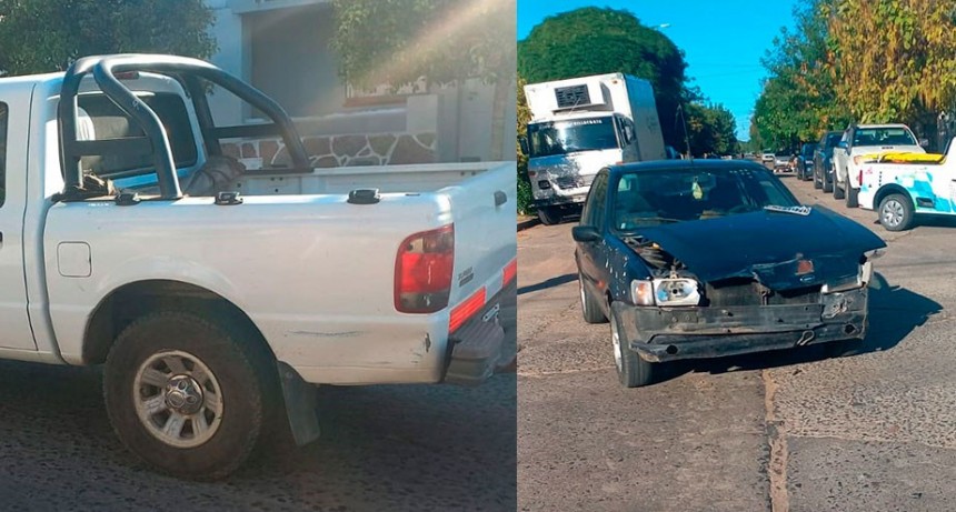 Colisión en calles Olavarría y Santos Plaza