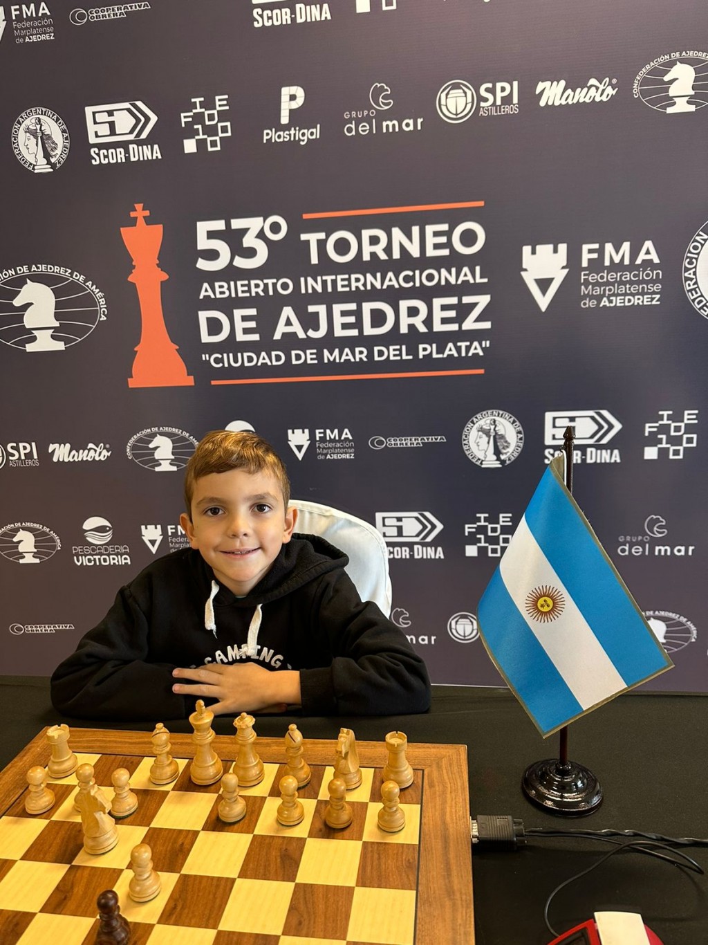 Gino Caverlotti Subcampeón del Torneo Juvenil de Ajedrez en Mar del Plata 