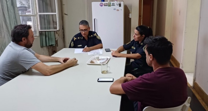 Jefatura Departamental de Policía: Se realizó una reunión de coordinación con el Presidente y el Manager de club Ciudad de Bolívar