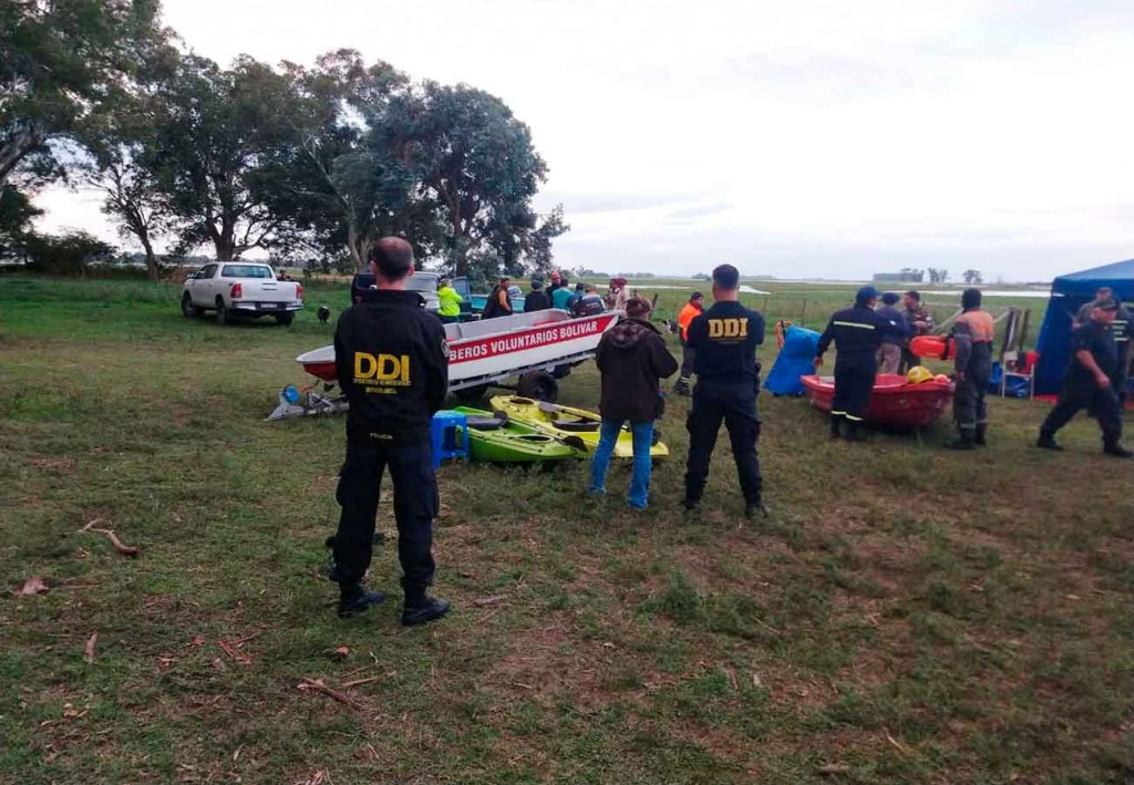 Finalizó la tercera jornada de búsqueda de las tres personas desaparecidas