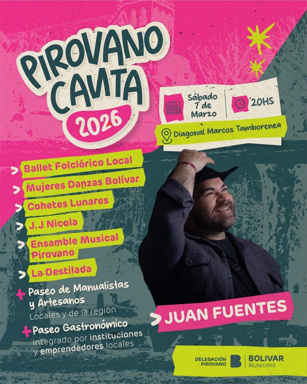 Hoy s&aacute;bado: Pirovano Canta 2026 para vivir y disfrutar M&uacute;sica, Danza y Tradici&oacute;n, en una noche imperdible