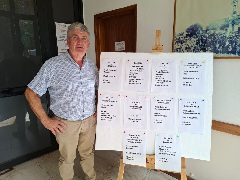 Mauro P&eacute;rez (Director): "La matr&iacute;cula ha crecido notablemente y decidimos ampliar los horarios, adem&aacute;s de los profesorados de m&uacute;sica y teatro, sumamos 10 talleres"