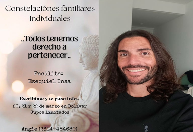 Constelaciones Familiares Individuales: Ezequiel Insa estar&aacute; en Bol&iacute;var 20, 21 y 22 de marzo