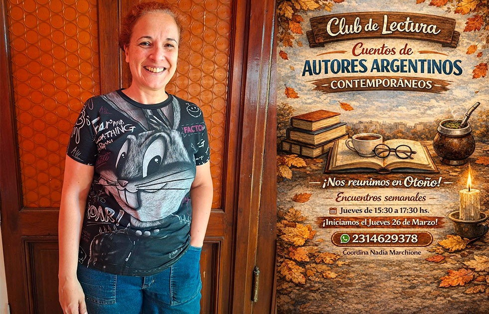 Nadia Marchione: "Vamos a iniciar un Club de Lectura con formato de taller, y la primera clase est&aacute; prevista para el 26 de marzo"