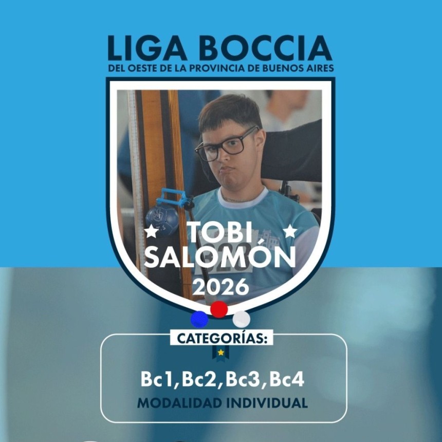 Bol&iacute;var ser&aacute; sede de la apertura de La liga de Boccia del Oeste de la provincia de Buenos Aires
