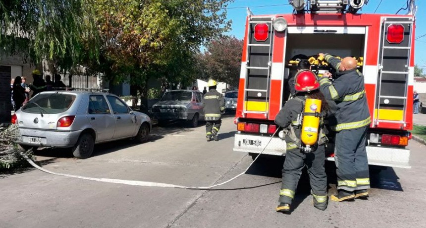 Se incendi&oacute; una vivienda en la calle Azcu&eacute;naga