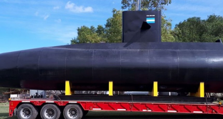La r&eacute;plica del submarino Ara San Juan llega a Bol&iacute;var este mi&eacute;rcoles al mediod&iacute;a.
