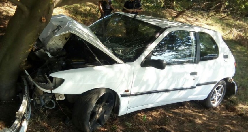 Un joven result&oacute; con lesiones a ra&iacute;z de un impacto