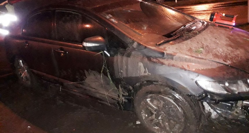 Un conductor de Ca&ntilde;uelas sufri&oacute; un despiste en Rutas 65 y 226