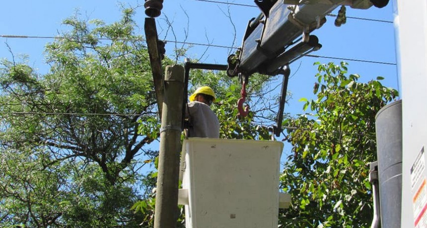 Corte de energía programado; Lunes 15, Zona Rural Miramar