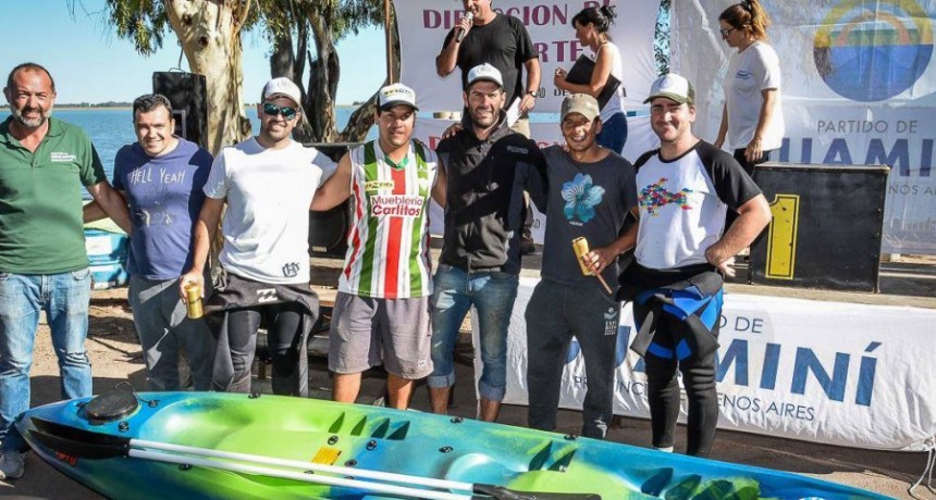 Con participaci&oacute;n bolivarenses se realiz&oacute; el 1&ordm; torneo de pesca en kayak en Cochic&oacute;