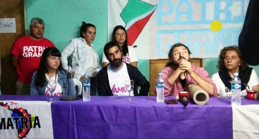 Matria Bol&iacute;var junto a Juan Grabois