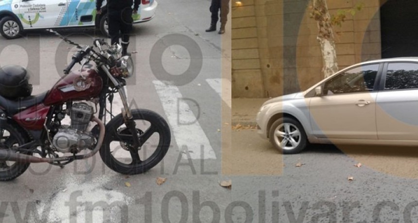 Nuevo accidente de tr&aacute;nsito en la ciudad tuvo como protagonista a una motocicleta 