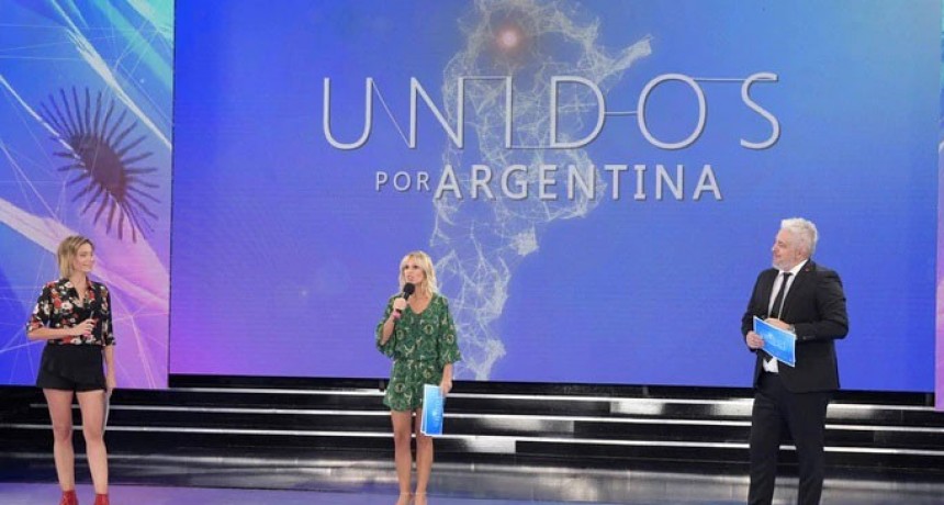 El In&eacute;dito marat&oacute;n de TV Unidos por Argentina reuni&oacute; casi 88 millones de pesos