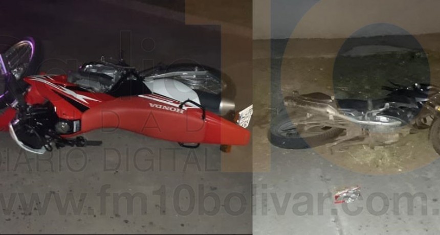 Fuerte impacto entre dos motociclistas dejo como saldo dos personas hospitalizadas con lesiones de diversa consideraci&oacute;n