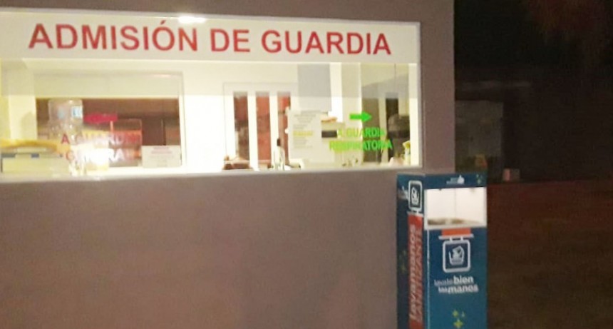 Un m&oacute;dulo de desinfecci&oacute;n fue instalado en el acceso a la guardia respiratoria del Hospital Municipal M. Capredoni