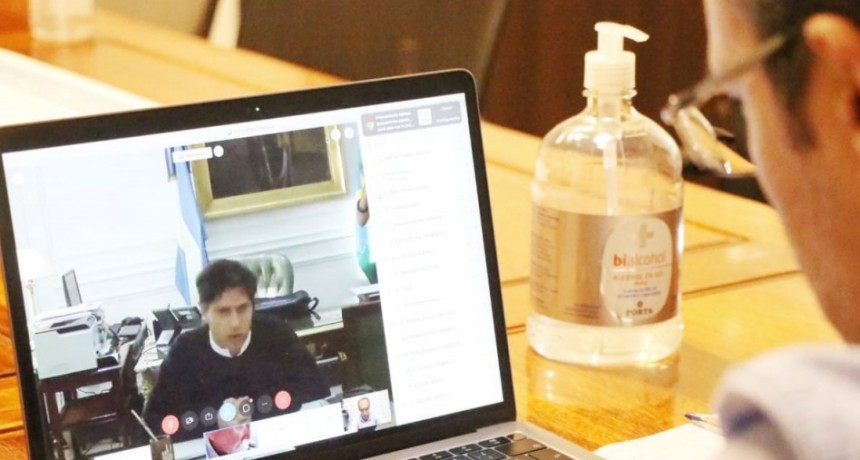 El intendente Pisano mantuvo una videoconferencia con el gobernador Kicillof