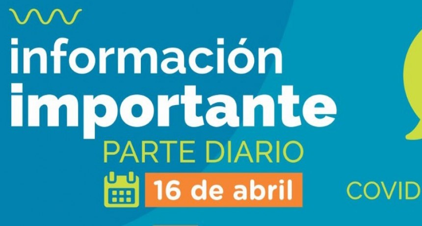 Informe Diario; Un nuevo caso en estudio dentro del partido de Bol&iacute;var