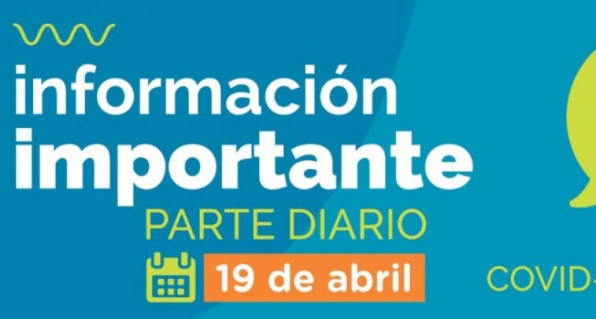 Informe Diario; Un nuevo caso en estudio en el partido de Bol&iacute;var