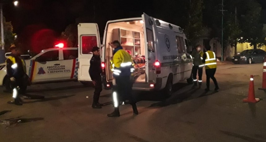 Un joven motociclista fue hospitalizado tras un accidente