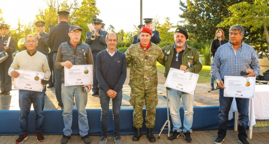 El Municipio rindió homenaje a veteranos de Malvinas, en el marco de los 40 años