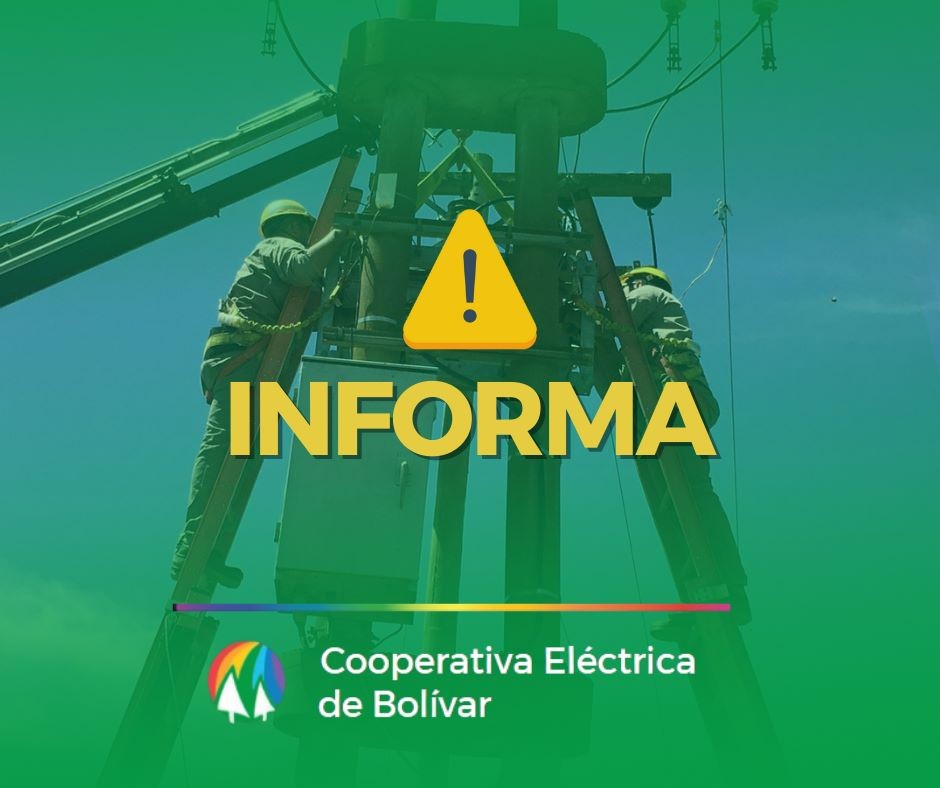 Corte del suministro en Bolívar y caída de árbol en zona rural