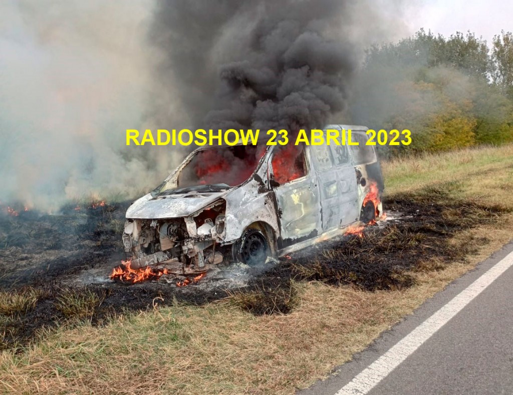 Ruta 226: Se incendió un auto con daños totales