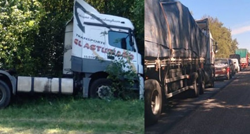 La Ruta 205 estuvo cortada por varios minutos este sábado