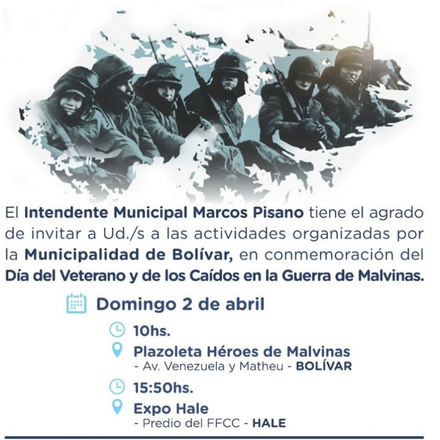 Se realiza hoy el Acto por el Día del Veterano y de los Caídos en la Guerra de Malvinas