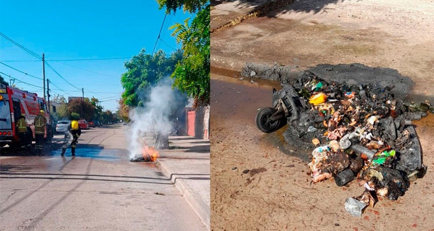 Ante la quema de otro contenedor de residuos secos, la Secretaría de Medio Amiente emitió este domingo un comunicado