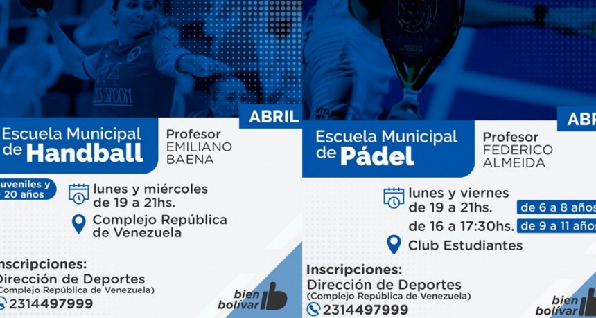La Dirección de Deportes suma dos nuevas Escuelas Deportivas