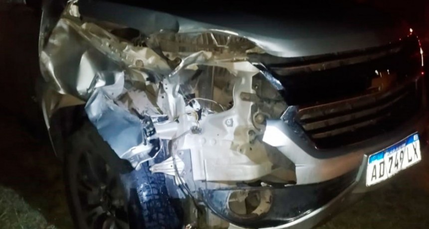 Otra vez un novillo en la ruta generó un accidente de tránsito