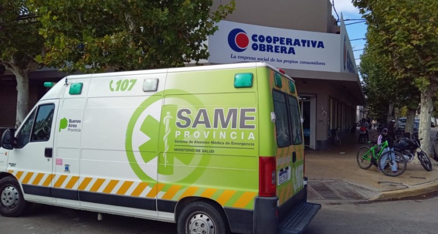 Este sábado, se descompensó una persona en General Paz y Mitre