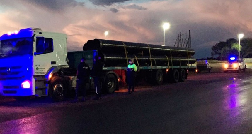 Rotonda rutas 226 y 65: Alertaron sobre la rotura de un camión en forma preventiva