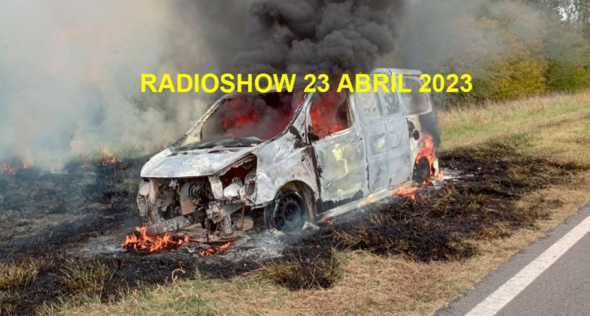 Ruta 226: Se incendió un auto con daños totales